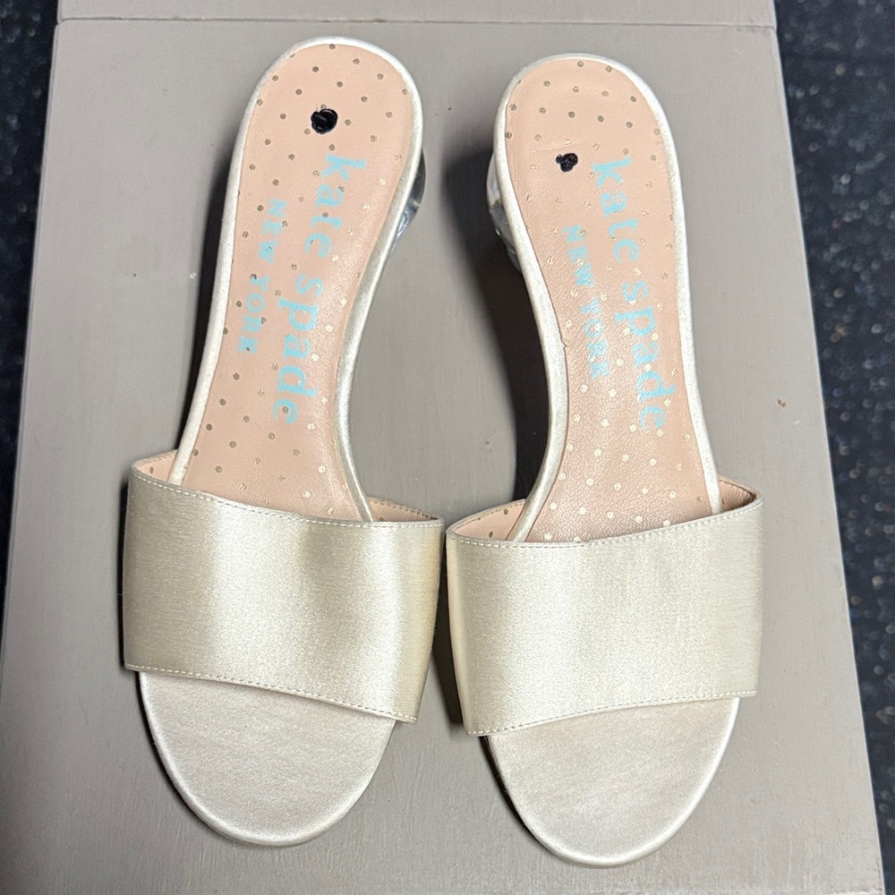 Kate Spade Gold Slide Sandals
